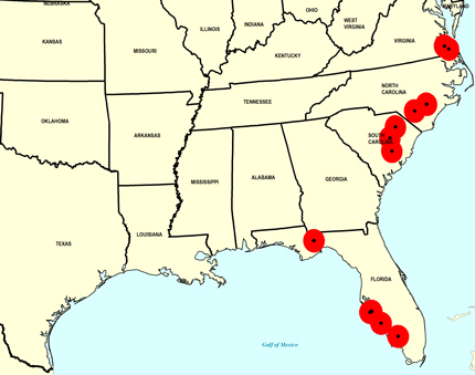 Late Pliocene Map